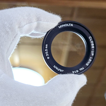 [Pre-owned] Minolta Close Up Lens No.614 35.5mm for Spotmeter F — Near MINT+++ — Japan #5286