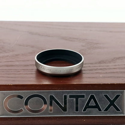 [Pre-owned] Contax TVS Genuine Metal Lens Hood for TVS / TVS II — Top Mint — Japan #5725
