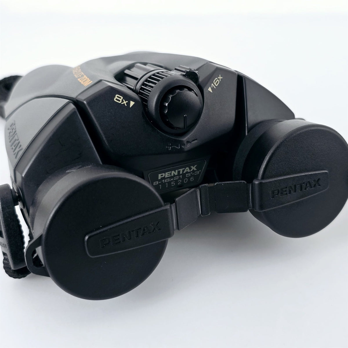 [Pre-owned] Pentax UCF Compact 8-16x21 Zoom Binoculars (Gray) — Near Mint — Japan #5543