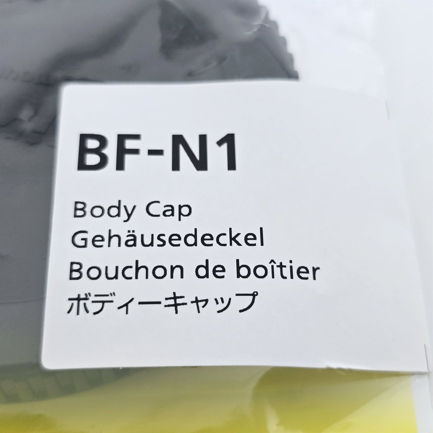 [Pre-owned] Nikon BF-N1 Body Cap for Z Mount (Z f, Zfc, Z9) — Unused — Japan #5472