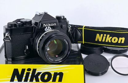 New Seal🌸[Near MINT] Nikon FE SLR 35mm Film Camera Ai 50mm F1.4 Lens From Japan