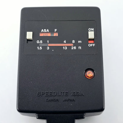 [Pre-owned] Canon Speedlite 133A Shoe Mount Flash for AE-1 A-1 — Near Mint+++ — Japan #5574