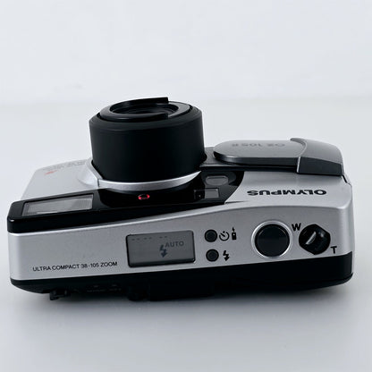 [Pre-owned] Olympus OZ 105 R Point & Shoot 35mm Film Camera Silver — Near Mint — Japan #5674