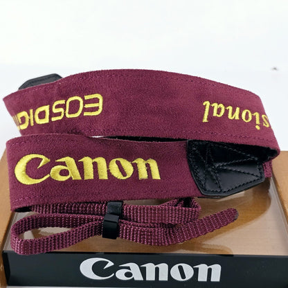 [Pre-owned] Canon Professional Gold Logo Neck Strap for EOS Digital — Top Mint — Japan #5444