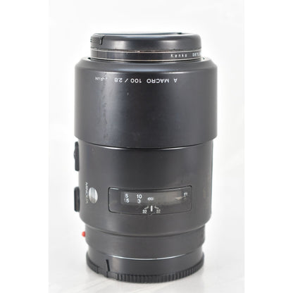 [Pre-owned] Minolta AF 100mm f2.8 Macro Lens for Sony A Mount — Near MINT — Japan #2305