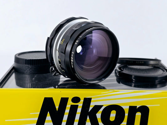 Ai Converted🌸[Near MINT+++] Nikon Nikkor-H Auto 28mm F3.5 MF Lens From Japan