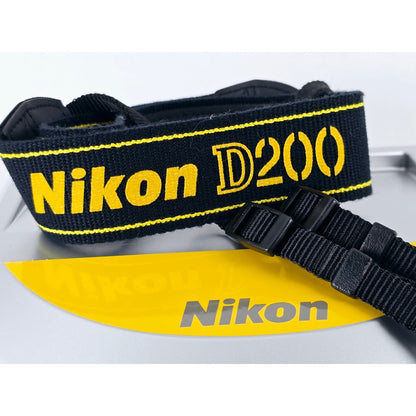 [Pre-owned] Nikon D200 Genuine DSLR Camera Neck Strap 1.5in (3.8cm) — MINT — Japan #3008