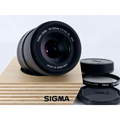[Pre-owned] Sigma Zoom 55-200mm F4-5.6 DC AF Lens for Nikon F Mount — MINT — Japan #4512