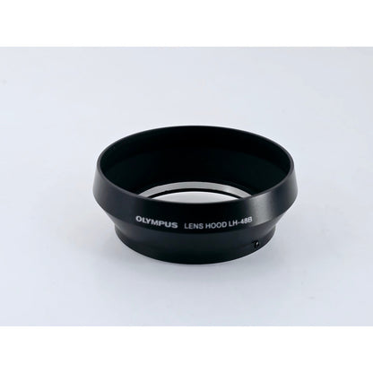 [Pre-owned] Olympus Pen LH-48B Black Metal Lens Hood for 17mm F1.8 — Top MINT — Japan #4087