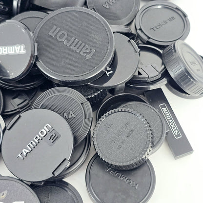 [Pre-owned] Bulk Lot 100 pcs Assorted Front & Rear Camera Lens Caps — Near Mint — Japan #5565