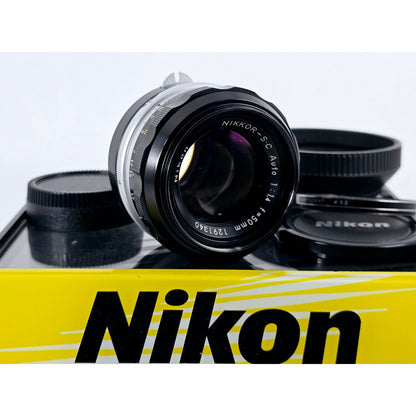 [Pre-owned] Nikon Non-Ai Nikkor-S.C Auto 50mm F1.4 MF Lens for F F2 — Near MINT — Japan #3125
