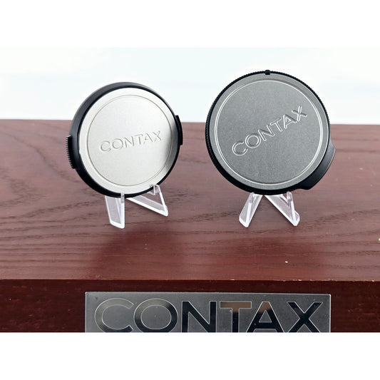 [Pre-owned] Contax GK-B Body Cap & GK-41 46mm Front Lens Cap for G1 G2 — Top MINT — Japan #4180