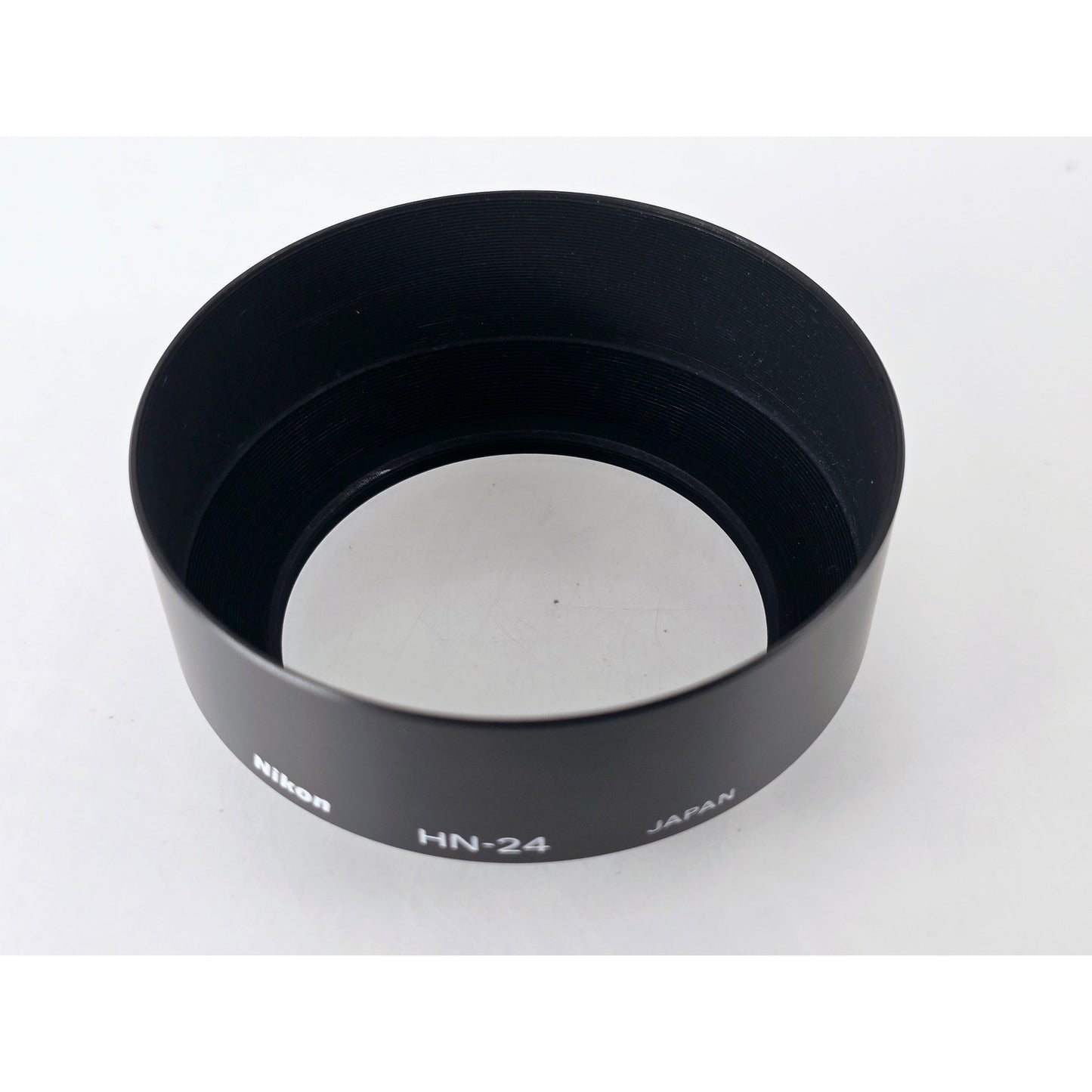 [Pre-owned] Nikon Metal Lens Hood HN-24 for 100-300mm F5.6 Series E — Unused — Japan #2965