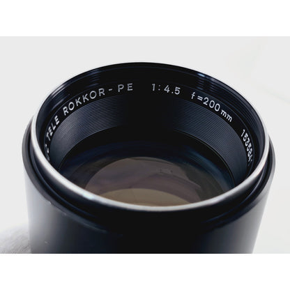 [Pre-owned] Minolta MC Tele Rokkor-PE 200mm F4.5 Telephoto MF Lens — Near MINT+++ — Japan #2598