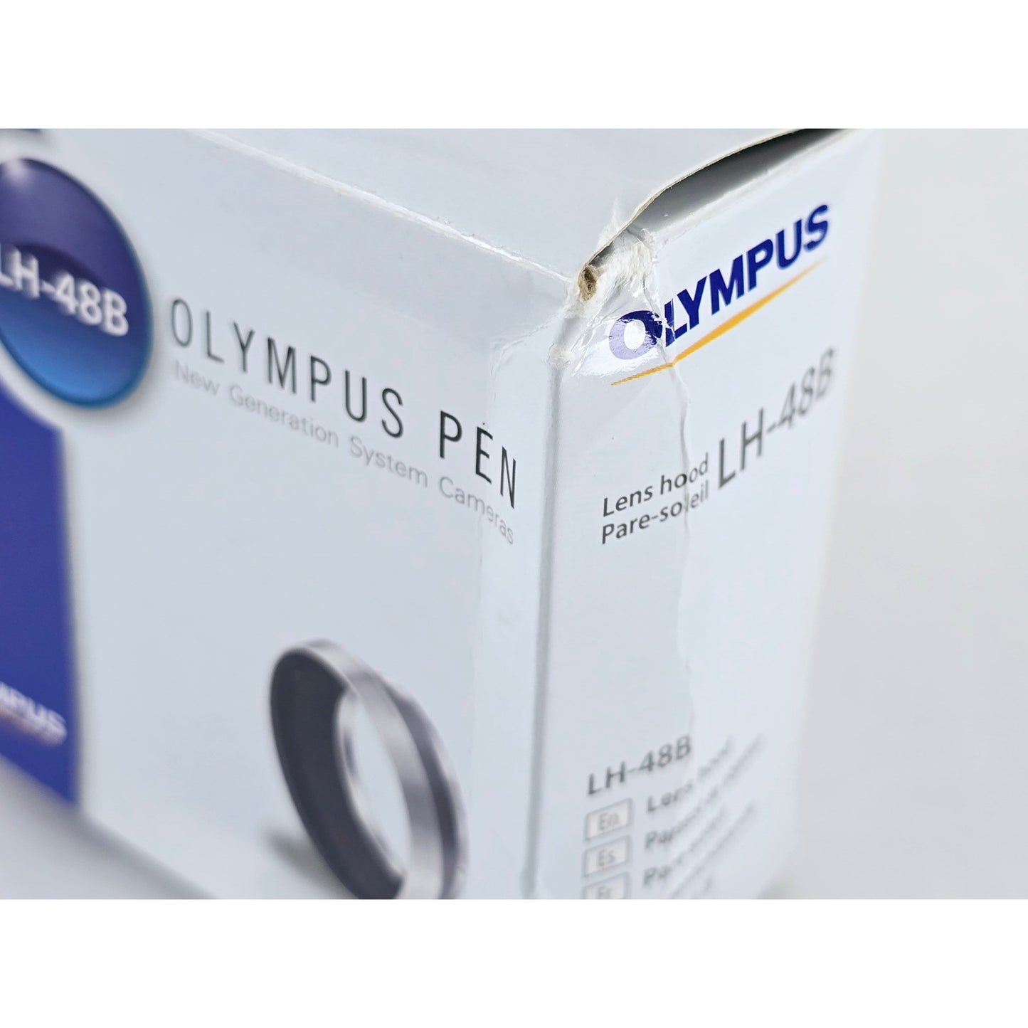 [Pre-owned] Olympus Pen LH-48B Black Metal Lens Hood for 17mm F1.8 — Top MINT — Japan #4087