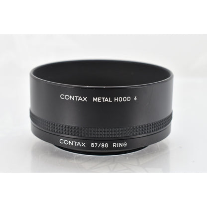 [Pre-owned] Contax Metal Hood 4 with 67/86 Adapter Ring (Genuine) — Near MINT+++ — Japan #2007