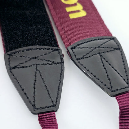 [Pre-owned] Canon Gold Embroidered Logo Neck Strap for EOS Digital — Top Mint — Japan #5441