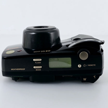 [Pre-owned] Olympus OZ 120 Zoom 35mm Point & Shoot Film Camera Black — Near Mint — Japan #5641