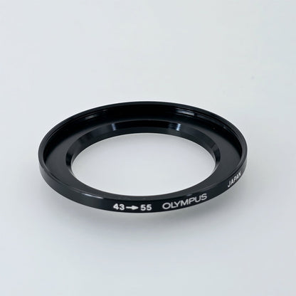 [Pre-owned] Olympus Step Up Ring 43mm to 55mm Filter Adapter — Mint — Japan #5525