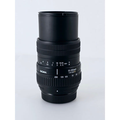 [Pre-owned] Sigma Zoom 55-200mm F4-5.6 DC AF Lens for Nikon F Mount — MINT — Japan #4512