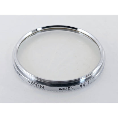 [Pre-owned] Nikon L39 52mm Chrome Frame Lens Filter — Near MINT — Japan #3785