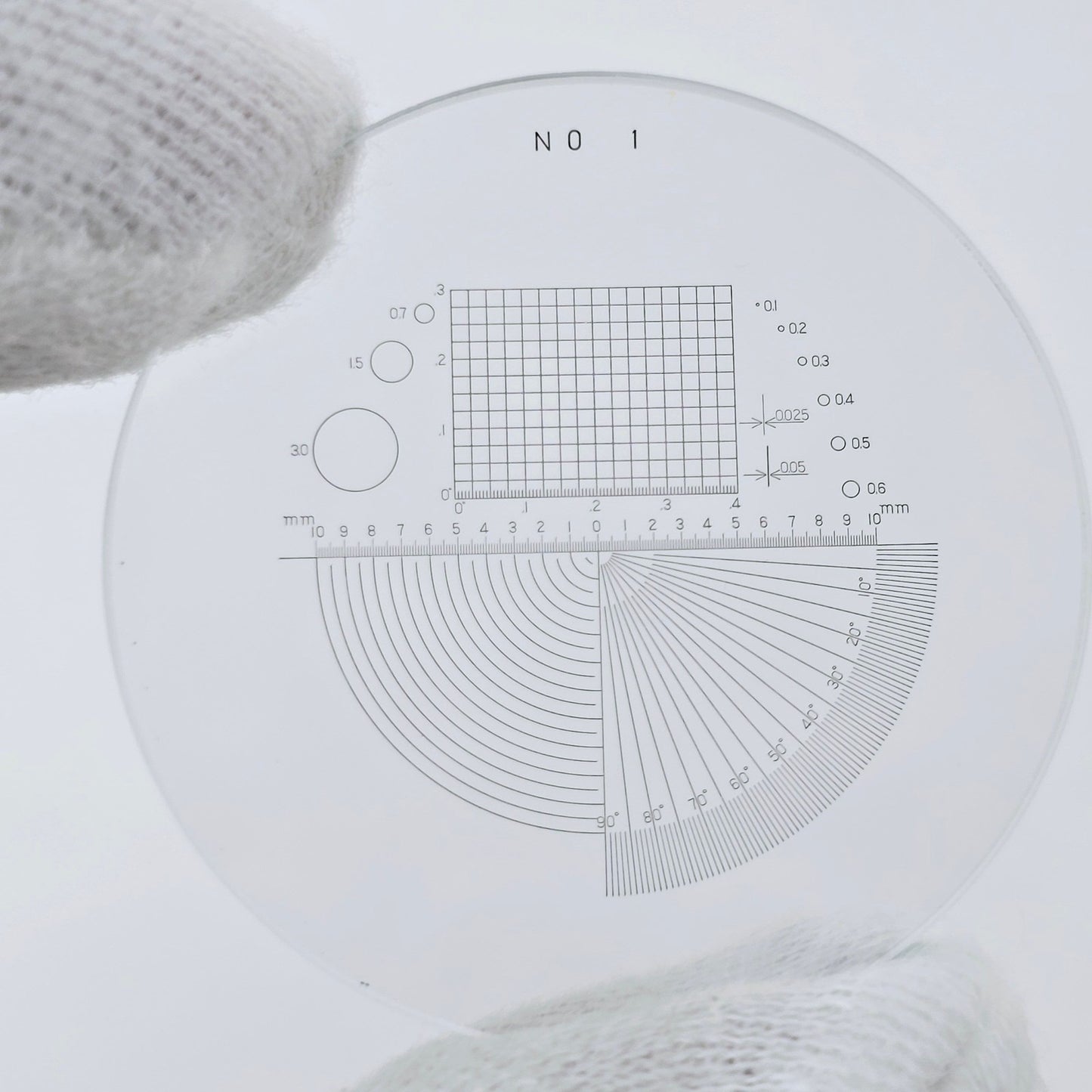 [Pre-owned] Peak Scale Lupe Loupe 10x Magnifier No.1983 — MINT — Japan #4488