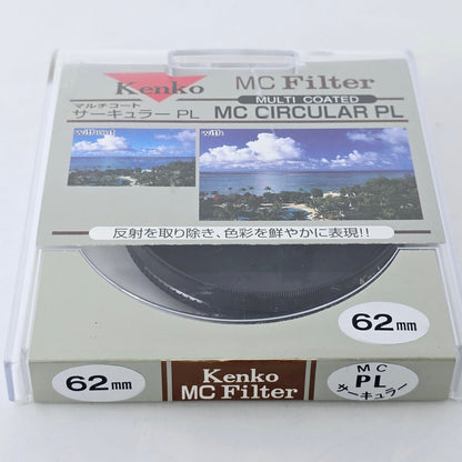 [Pre-owned] Kenko MC Protector Neo / MC Circular PL 62mm Lens Filter — MINT — Japan #4279