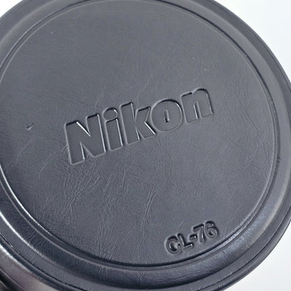 [Pre-owned] Nikon CL-76 Hard Leather Lens Case w/ Strap for AF 17-35mm f/2.8D — Mint — Japan #5457
