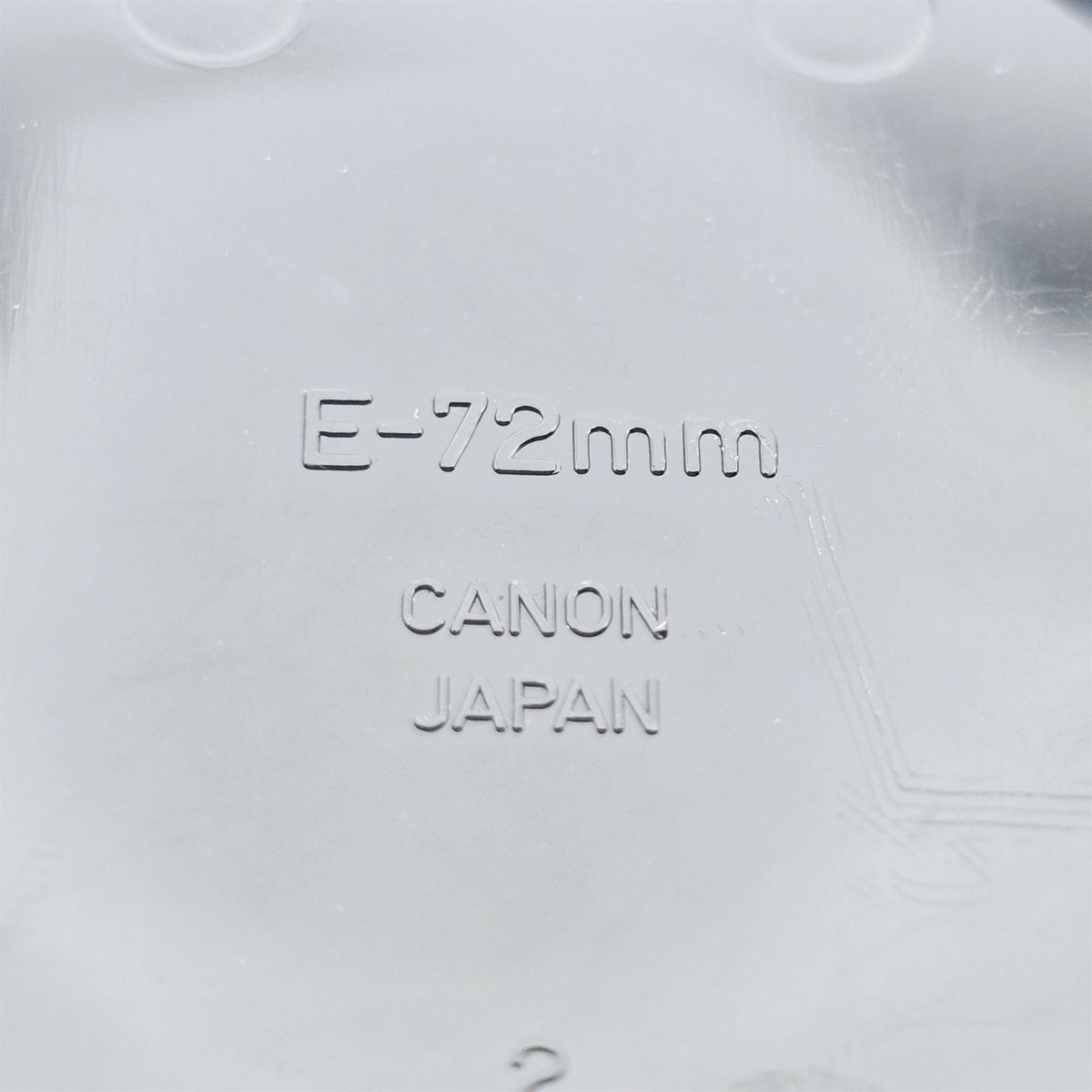[Pre-owned] Canon E-72U 72mm Front Lens Cap (Ultrasonic EF USM) — Mint — Japan #5540