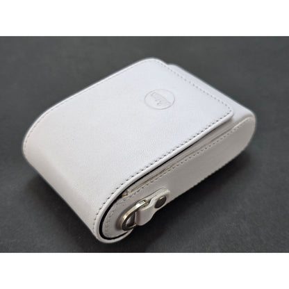[Pre-owned] Leica 18699 Genuine Leather Camera Case White for C-LUX 2 — Unused — Japan #2477