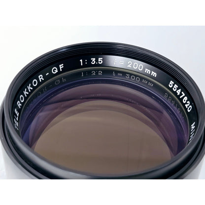 [Pre-owned] Minolta MC Tele Rokkor-QF 200mm F3.5 MF Telephoto Lens — Near MINT — Japan #3491