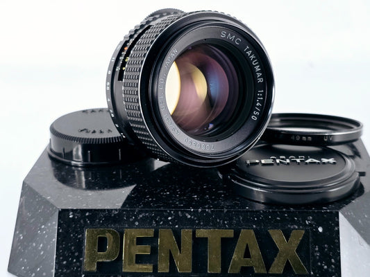 🌸[Near MINT] Pentax SMC Takumar 50mm F1.4 Standard MF Lens M42 From JAPAN