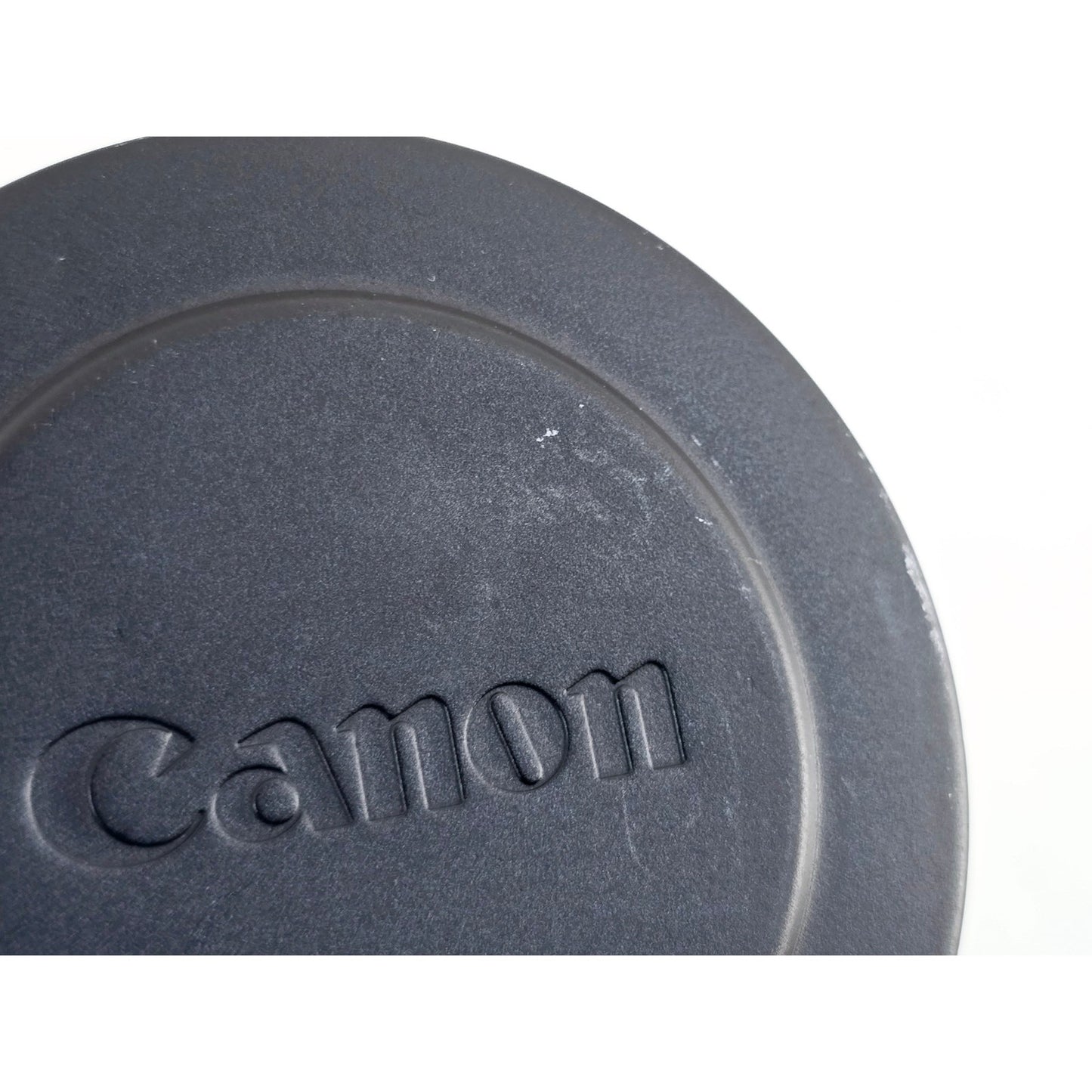[Pre-owned] Canon 80mm Push-On Black Metal Front Lens Cap (Genuine) — Near MINT — Japan #4141