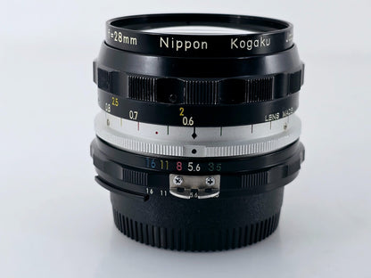 Ai Converted🌸[Near MINT+++] Nikon Nikkor-H Auto 28mm F3.5 MF Lens From Japan