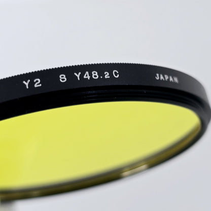 [Pre-owned] Genuine Mamiya 77mm Y2 Yellow Filter for RZ67 RB67 Mamiya 7 — Mint — Japan #5303