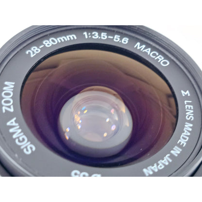 [Pre-owned] Sigma Zoom 28-80mm F3.5-5.6 D Macro AF Lens for Nikon F — Near MINT — Japan #3383