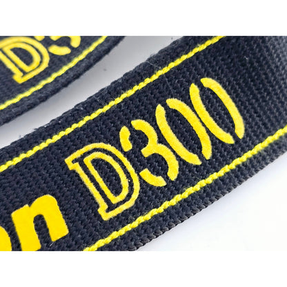 [Pre-owned] Nikon D300 Genuine DSLR Camera Neck Strap 1.5in (3.8cm) — MINT — Japan #3686