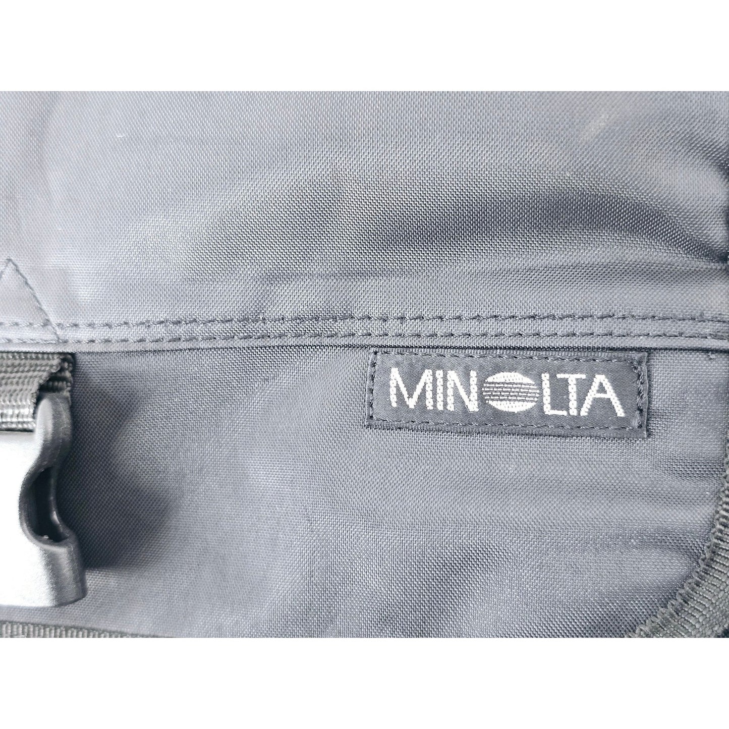 [Pre-owned] Genuine Minolta Camera Lens Shoulder Bag Nylon Black — Near MINT — Japan #5070