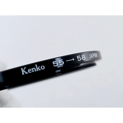 [Pre-owned] Kenko Metal Step Up Adapter Ring 55mm Lens to 58mm Filter — MINT — Japan #3918
