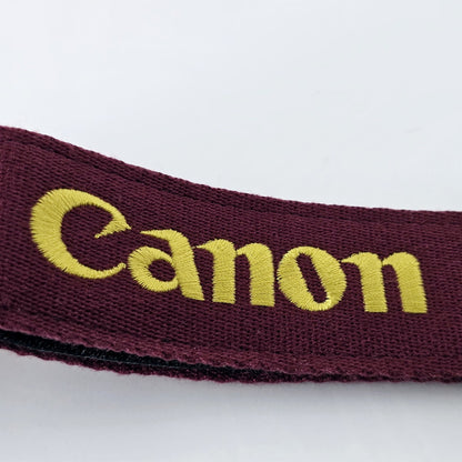 [Pre-owned] Canon Gold Embroidered Logo Neck Strap for EOS Digital — Top Mint — Japan #5441
