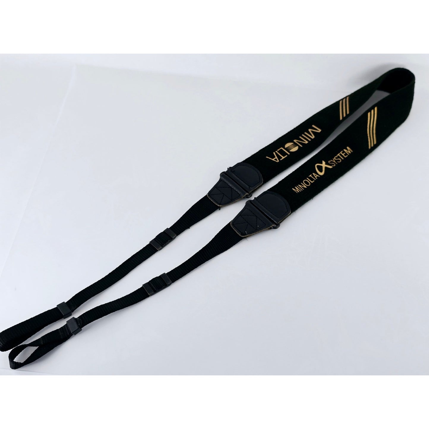 [Pre-owned] Minolta Camera Strap Gold α System for Dynax Maxxum SLR — Near MINT — Japan #4977