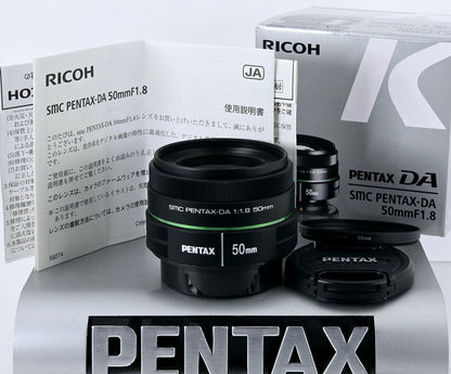 [Pre-owned] Pentax smc DA 50mm f/1.8 K-Mount Autofocus Lens — Mint — Japan #5544