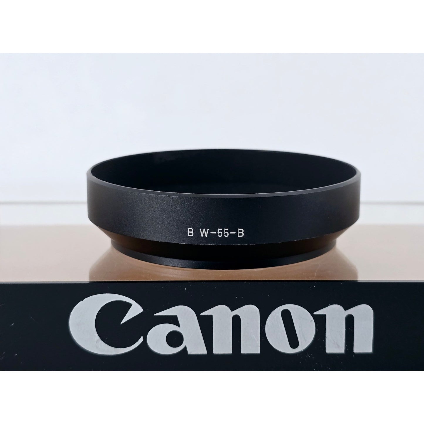 [Pre-owned] Genuine Canon BW-55-B Metal Lens Hood — Near MINT — Japan #4765