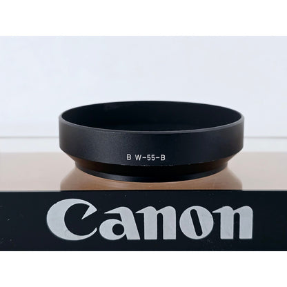 [Pre-owned] Genuine Canon BW-55-B Metal Lens Hood — Near MINT — Japan #4765