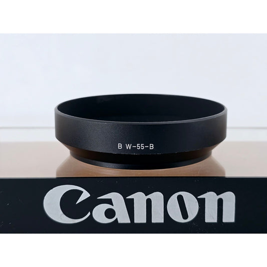 [Pre-owned] Genuine Canon BW-55-B Metal Lens Hood — Near MINT — Japan #4765