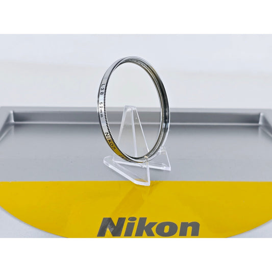 [Pre-owned] Nikon L38 52mm Chrome Frame Lens Filter — Near MINT — Japan #3690