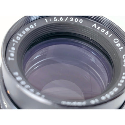 [Pre-owned] Asahi Opt Tele-Takumar 200mm F5.6 MF Lens Pentax M42 — Near MINT — Japan #4061
