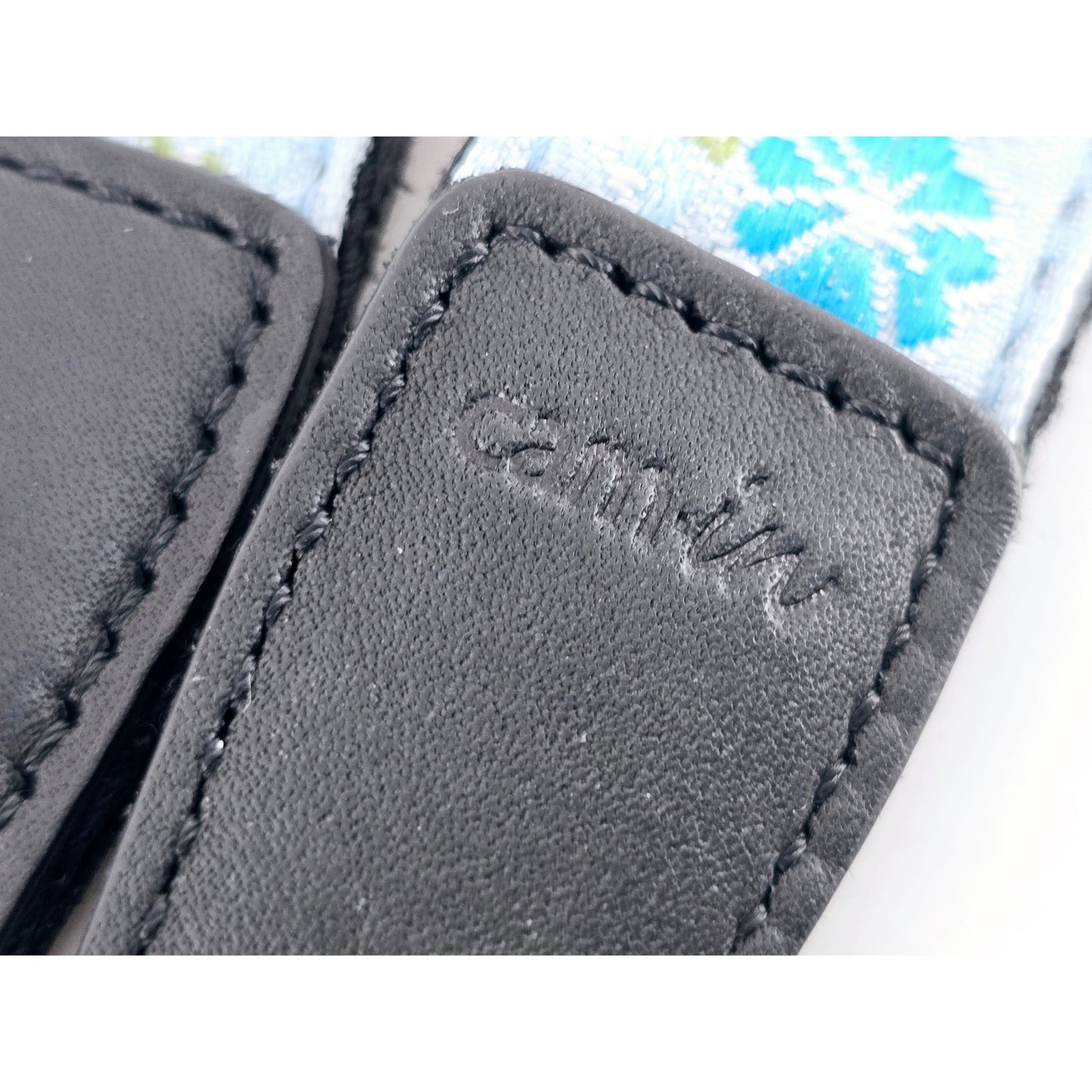 [Pre-owned] Cam-in Traditional Japanese Pattern Camera Strap "Morning Glory" — MINT — Japan #4122