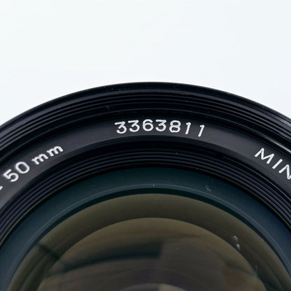 [Pre-owned] Minolta MC Rokkor-PG 50mm f/1.4 MF Standard Prime Lens — Mint — Japan #5362