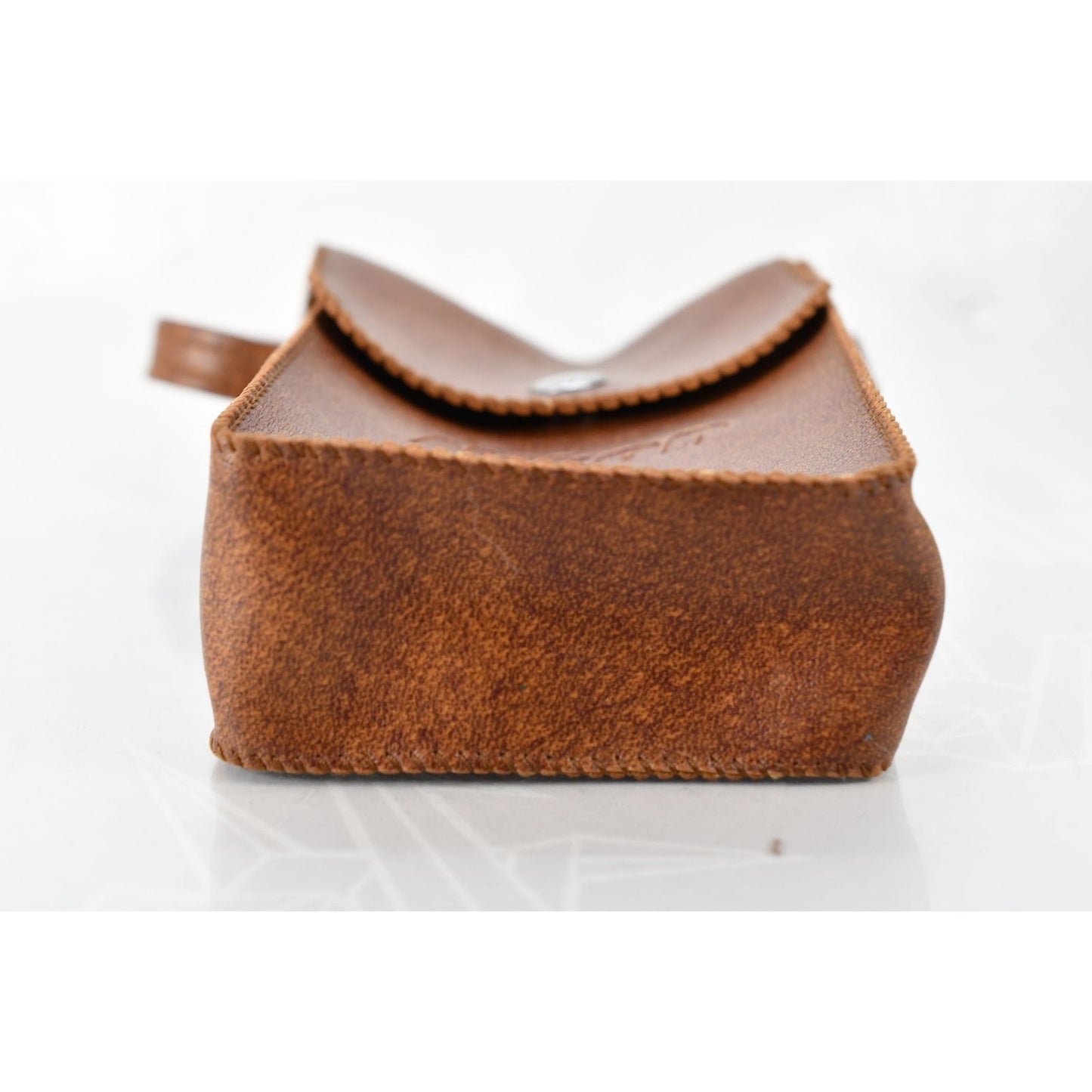 [Pre-owned] Nikon SS-7 Soft Brown Leather Flash Case for SB-7 SB-8 SB-9 SB-10 — MINT — Japan #2398